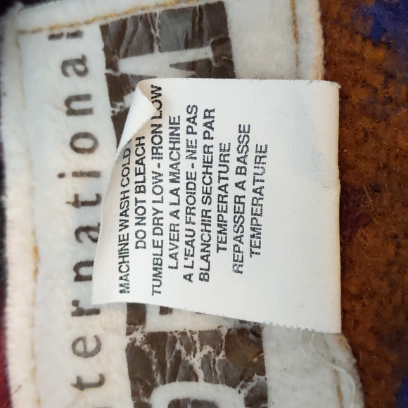 Vintage International Denim Jacket Men's XL Removable Vest 90s Southwest Aztec - Picture 10 of 16